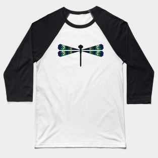 Dragonfly - Geometric Abstract Baseball T-Shirt